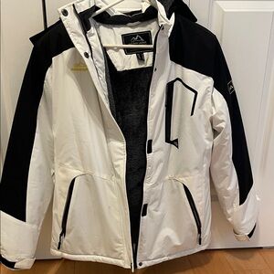 White and Black Winter Jacket